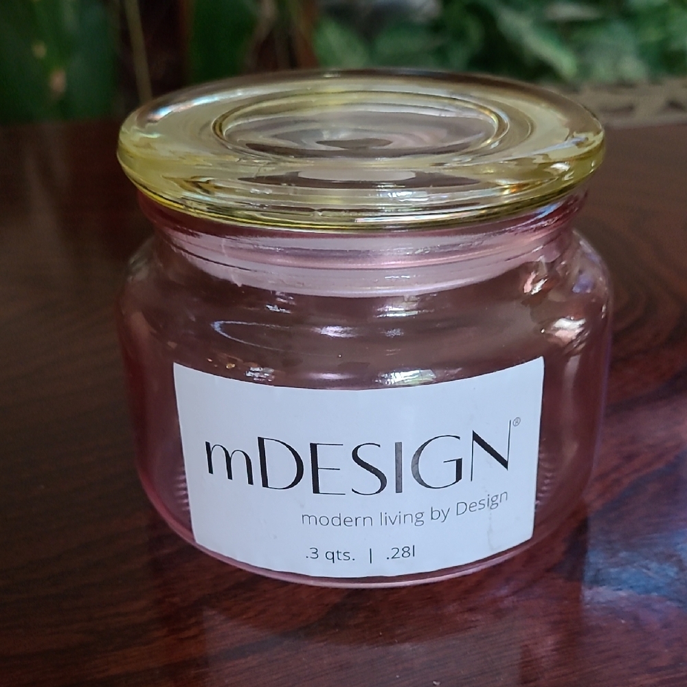 mDesign Glass Storage Jar